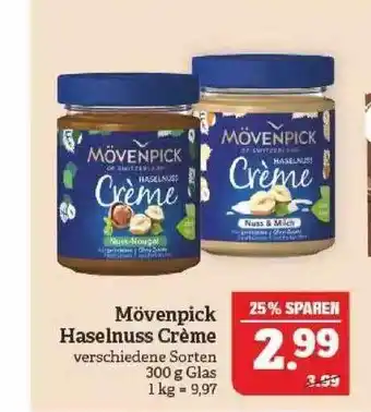 Marktkauf Mövenpick haselnuss crème Angebot