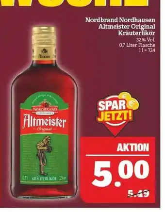 Marktkauf Nordbrand nordhausen altmeister original kräuterlikör Angebot