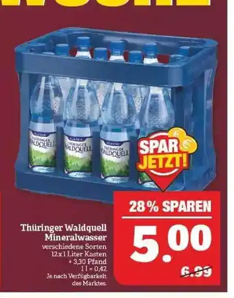 Marktkauf Thüringer waldquell mineralwasser Angebot