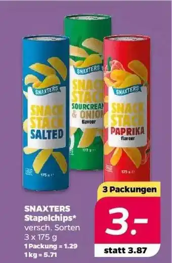 NETTO Snaxters stapelchips Angebot