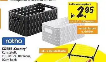 SCONTO Rotho körbe „country“ Angebot