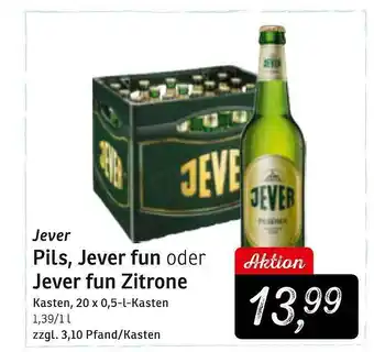 KONSUM Jever pils, jever fun oder zitrone Angebot