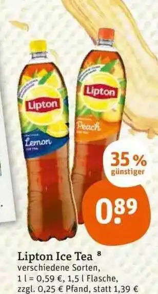 tegut Lipton ice tea Angebot