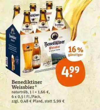 tegut Benediktiner weissbier Angebot