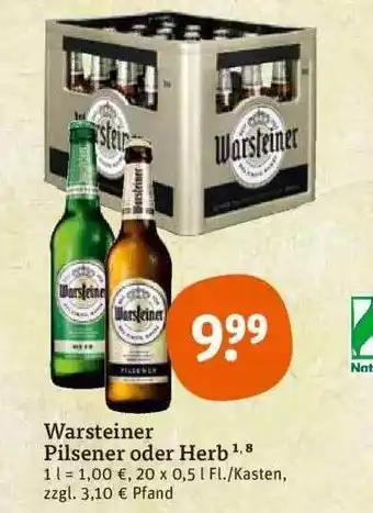 tegut Warsteiner pilsener oder herb Angebot