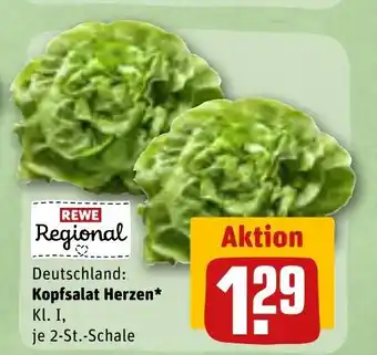 REWE Kopfsalat Herzen 2 st Angebot