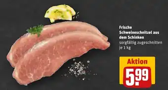 REWE Schweineschnitzel aus dem Schinken 1 kg Angebot