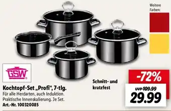 Lidl GSW Kochtopf Set ,,Profi", 7-tlg. Angebot