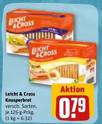 REWE Leicht & Cross Knusperbrot 125g Angebot