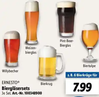 Lidl Ernesto Biergläsersets Angebot