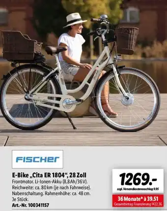 Lidl Fischer E-Bike ,,Cita ER 1804", 28 Zoll Angebot