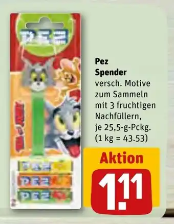 REWE PEZ Spender 26g Angebot