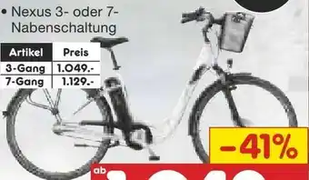 Netto Marken-Discount Multitalent Alu City E-Bike 28 Angebot