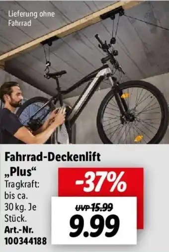 Lidl Fischer Fahrrad Deckenlift ,,Plus" Angebot