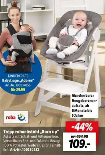 Lidl Roba Treppenhochstuhl ,,Born up" Angebot