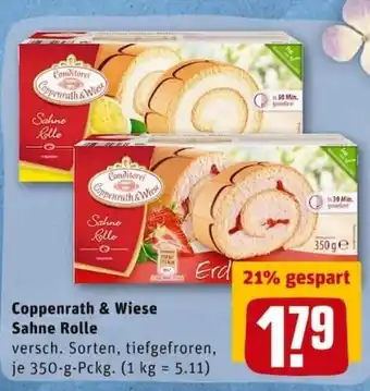 REWE City Coppenrath & Wiese Sahne Rolle 350g Angebot