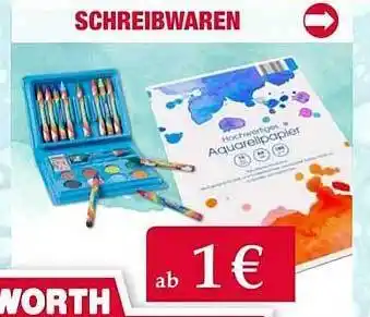 Woolworth Schreibwaren Angebot