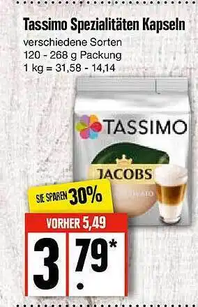 Edeka Tassimo spezialitäten kapseln Angebot