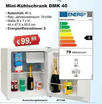 Stabilo Fachmarkt Mini--kühlschrank dmk40 Angebot