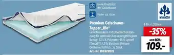 Lidl Irisette Premium Gelschaumtopper ,,Rio" Angebot