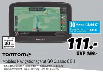 MEDIMAX Tomtom Mobiles Navigationsgerät Go Classic 6 EU Angebot
