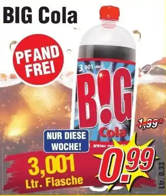 Wiglo Wunderland Big Cola 3,001 Ltr. Flasche Angebot