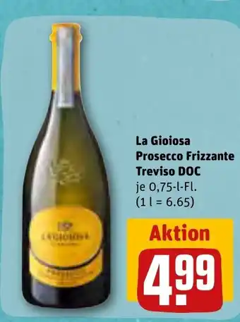 REWE La Gioiosa Prosecco Frizzante DOC Trevisio 750ml Angebot