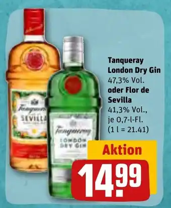 REWE Tanqueray London Dry Gin 700ml Angebot