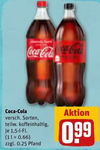 REWE Coca Cola 1.5L Angebot