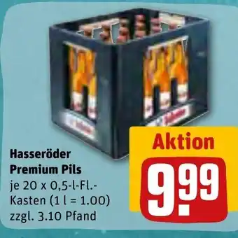 REWE Hasseroder Premium Pils 20*500ml Angebot