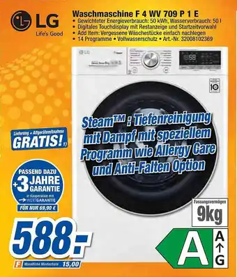 expert Techno Land Lg waschmaschine f4wv709p1e Angebot