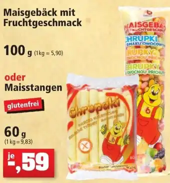 Thomas Philipps Maisgebäck mit Fruchtgeschmack 100 g oder Maisstangen 60 g Angebot