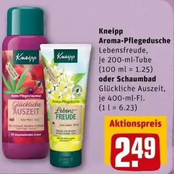 REWE City Kneipp Aroma Pflegedusche 200ml Tube oder Schaumbad 400ml Angebot