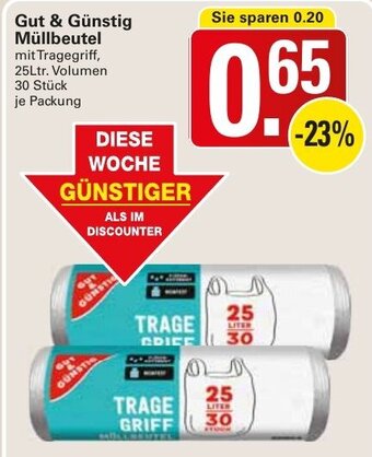 WEZ Gut & Günstig Müllbeutel Angebot