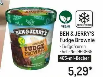 METRO Ben & jerry's fudge brownie Angebot