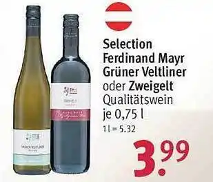 Rossmann Selection ferdinand mayr grüner veltliner oder zweigelt Angebot