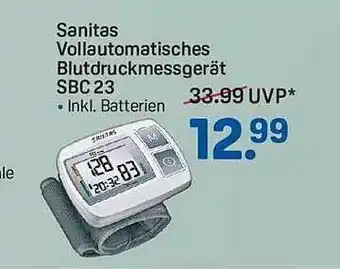 Rossmann Sanitas vollautomatisches blutdruckmessgerät sbc23 Angebot