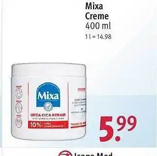 Rossmann Mixa creme Angebot