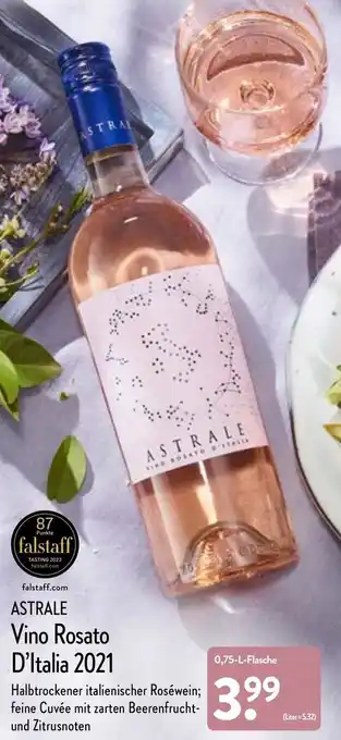 Aldi Nord Astrale Vino Rosato D'Italia 2021, 0,75 L Flasche Angebot