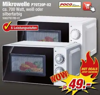 Poco Pocoline Mikrowelle P70T20P-V2 Angebot