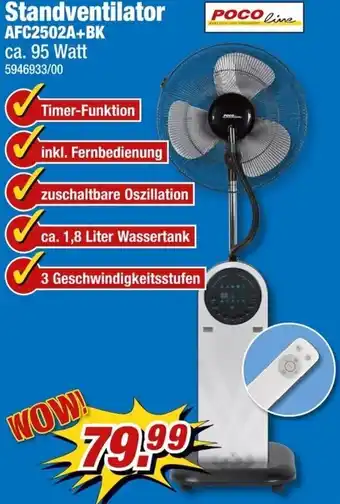 Poco Pocoline Standventilator AFC2502A+BK Angebot