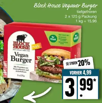 Edeka Block House Veganer Burger 2x125 g Packung Angebot