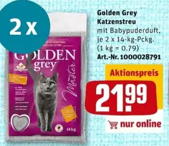 REWE City Golden Grey Katzenstreu 2x14kg Angebot