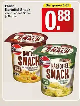 WEZ Pfanni katoffel snack Angebot