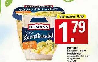 WEZ Homann karttoffel- oder nudelsalat Angebot