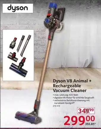 Selgros Dyson v8 animal + rechargeable vacuum cleaner Angebot