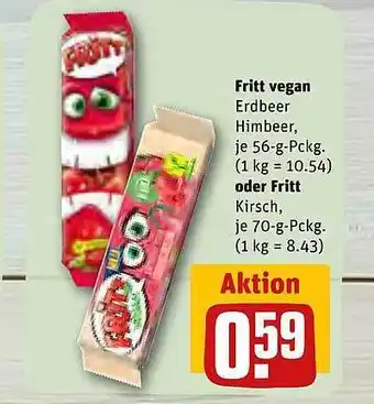 REWE Fritt vegan oder fritt Angebot