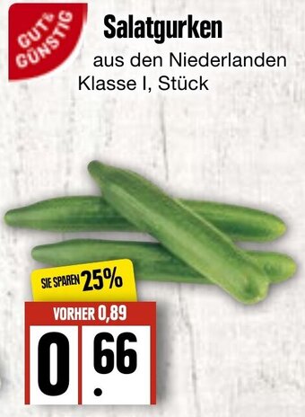 Edeka Frischemarkt Gut & Günstig Salatgurken Angebot