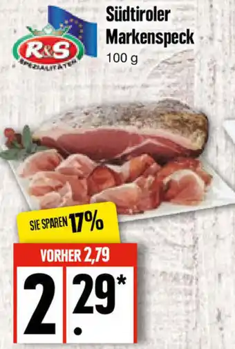 Edeka R&S Südtiroler Markenspeck 100 g Angebot