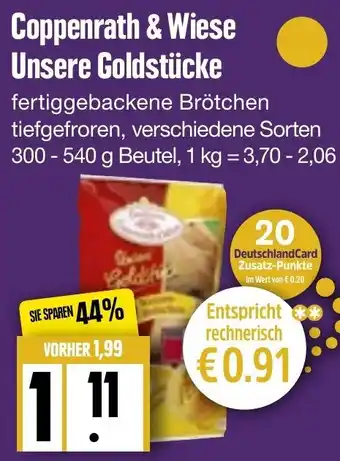 Edeka Frischemarkt Coppenrath & Wiese Unsere Goldstücke 300-540 g Beutel Angebot